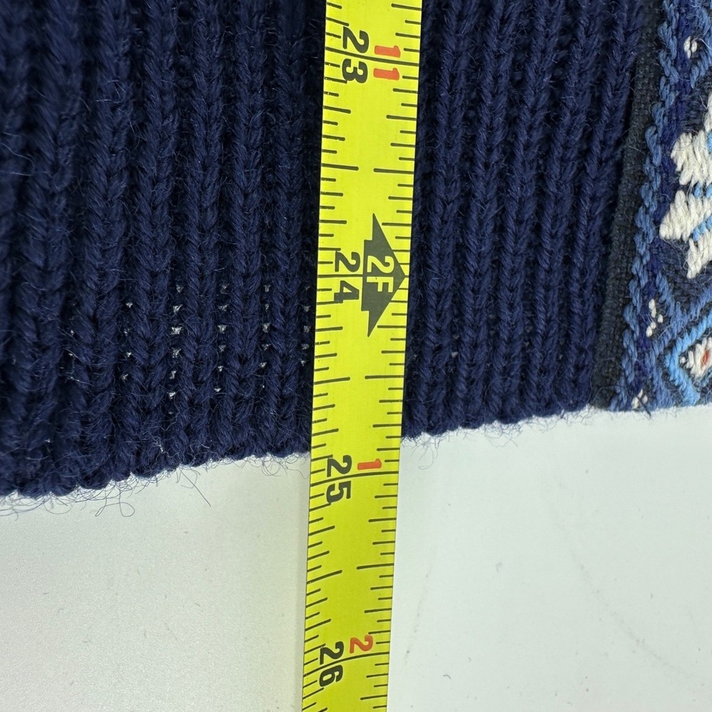 Vintage Norwegian Dale of Norway Style Wool Fair Isle Snowflake Cardigan Size XS - Picture 7 of 9